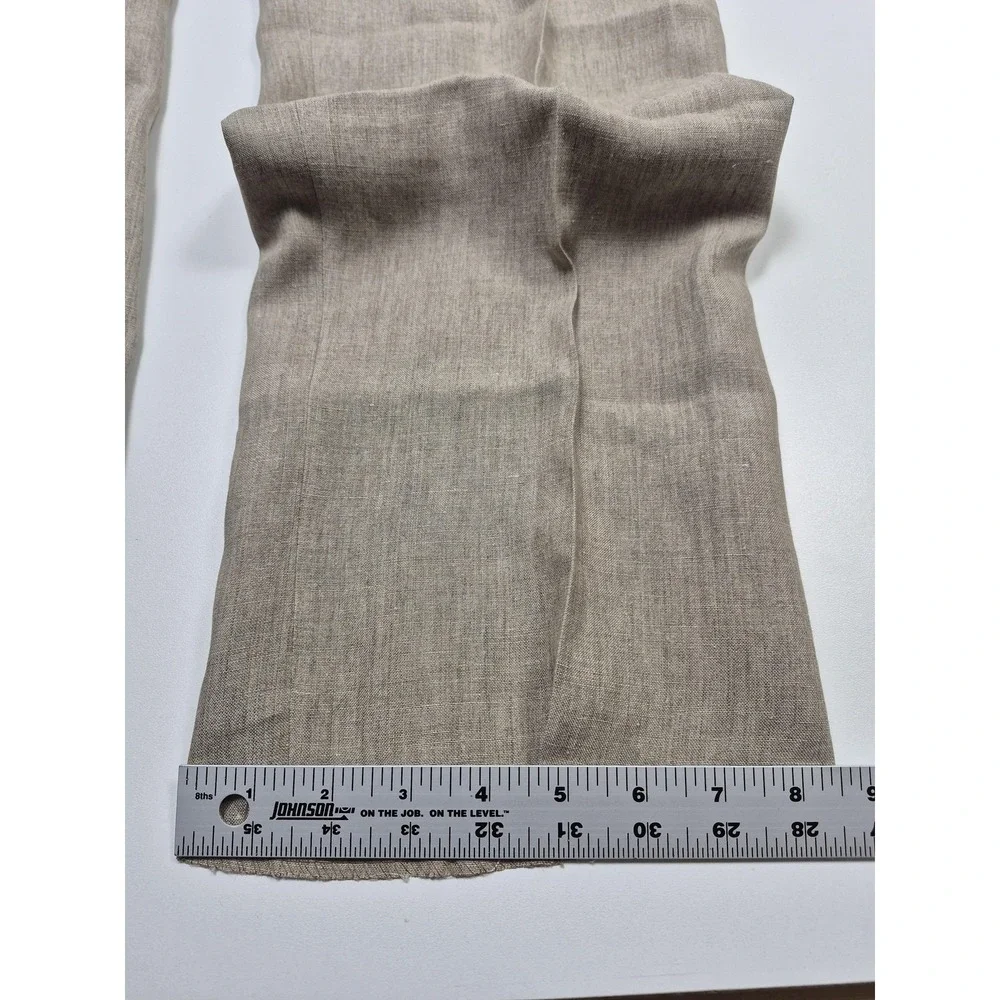 VTG John Alexander Dress Pants Men's 36x36 Beige Linen Pleated Classic NWT USA